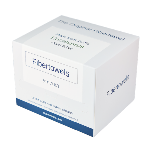 Fibertowels Disposable Face Towels 50 Count
